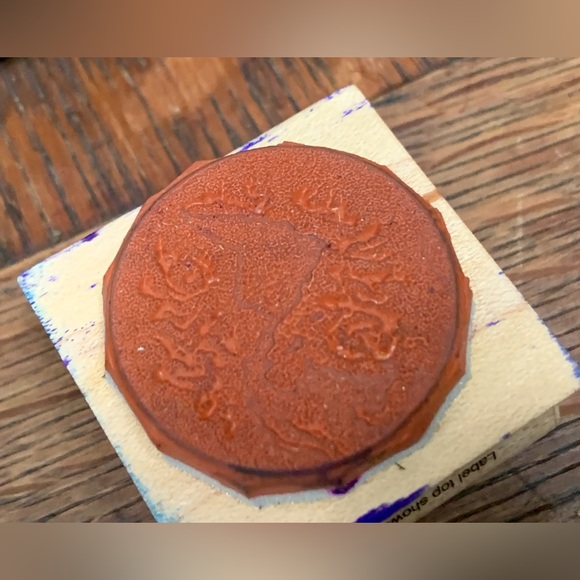 1988 Vintage Hero Arts PLANET EARTH Wooden Block Rubber Ink Stamp - Picture 8 of 12